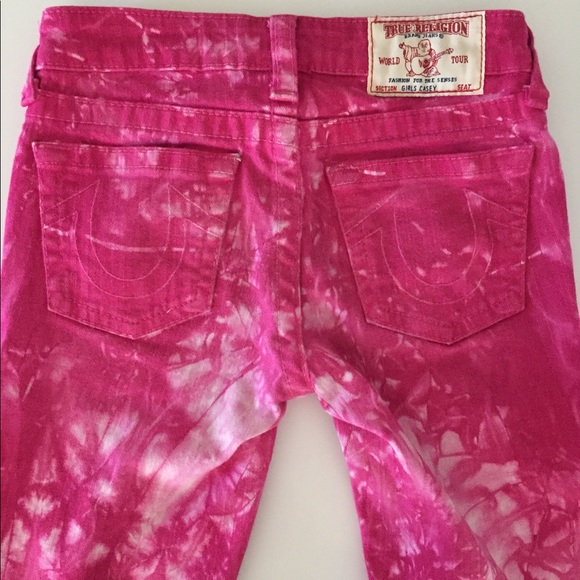 girls pink jeans